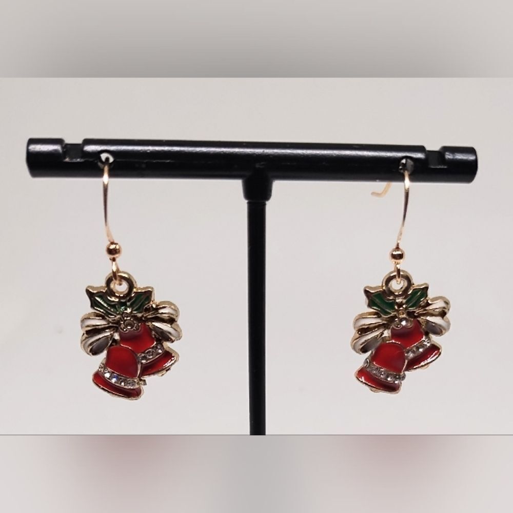 Christmas earrings bells dangle new e72‎